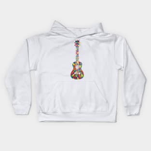 Ukulele Colorful Texture Kids Hoodie